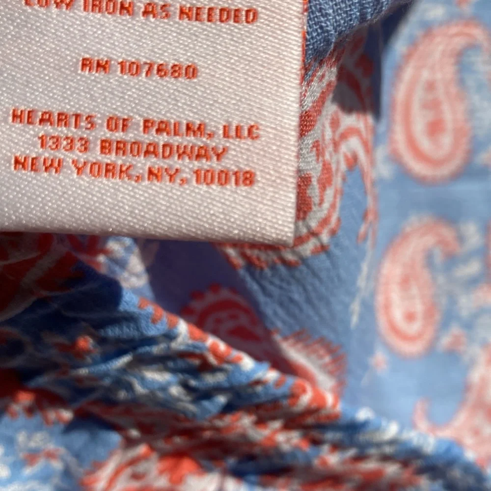 Hearts of Palm short paisley floral print pull on short cotton casual boho 3X